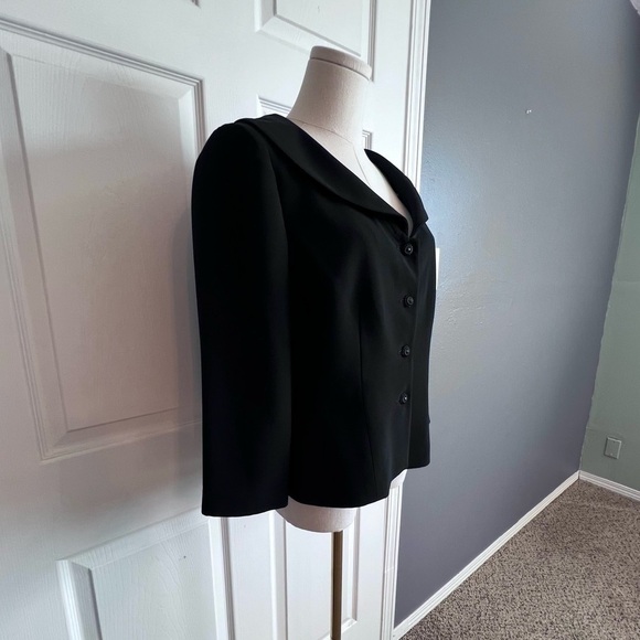 Maggy London Vintage Blazer Jacket Removable White Collar/Lapel Women’s 8, EUC - Picture 3 of 10